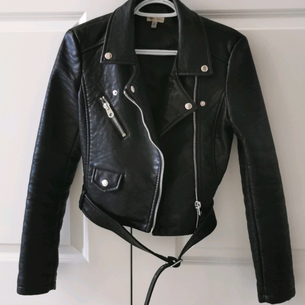 Moto leather jacket